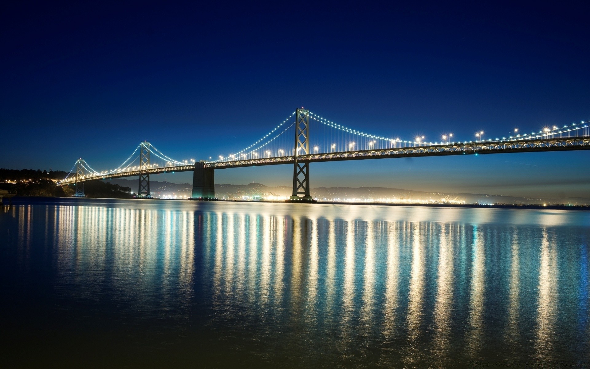 other city bridge water river reflection architecture sunset city travel suspension bridge connection sky evening dusk dawn suspension transportation system urban pier sea