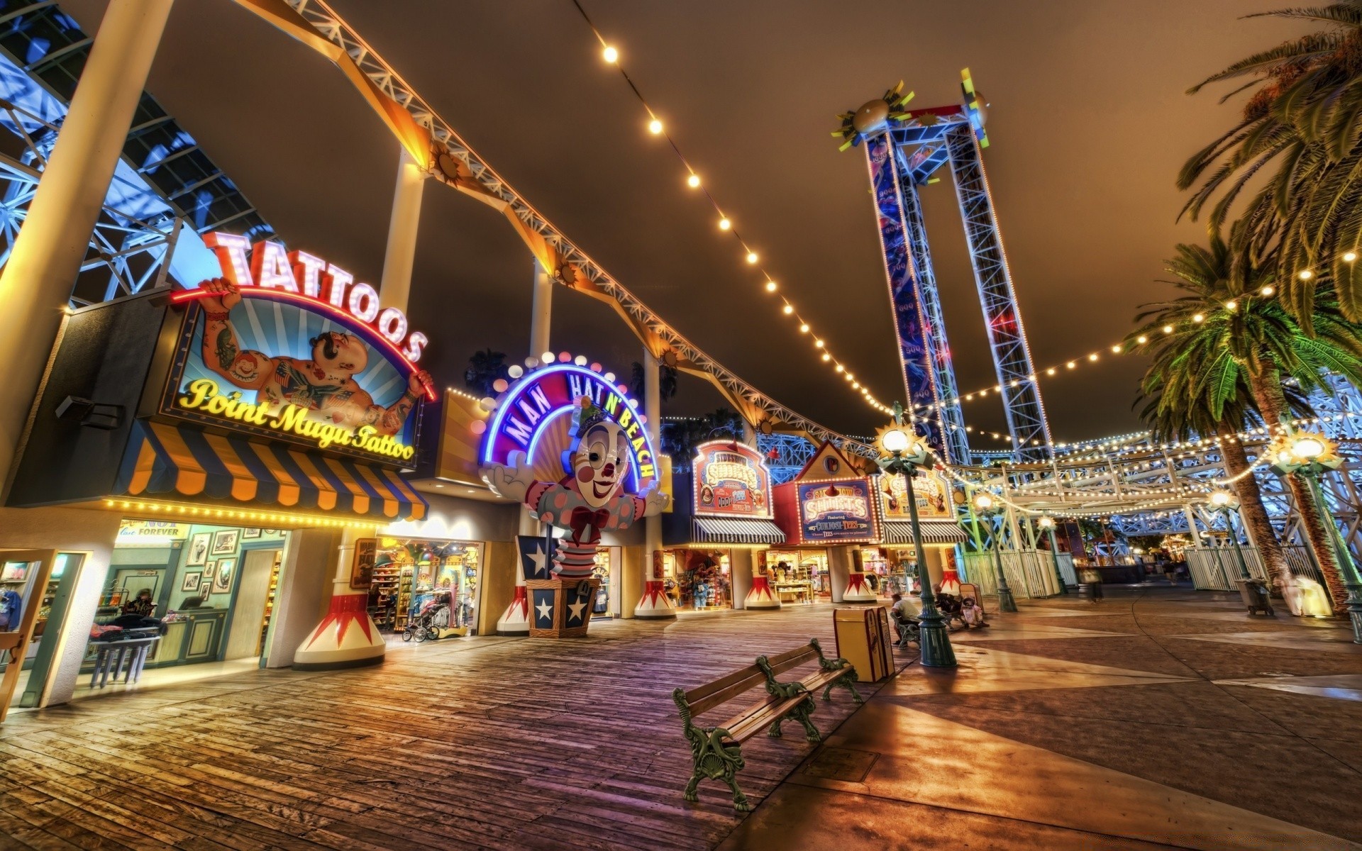 autres villes voyage casino néon carrousel jeu hôtel excitation thème soirée commerce ville promenade