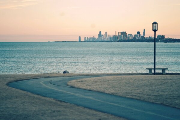 Image of the sea city beach