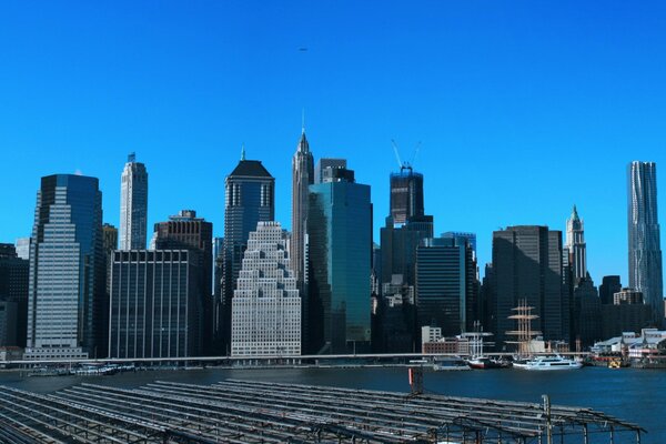 Urban architecture. Skyline Skyscrapers