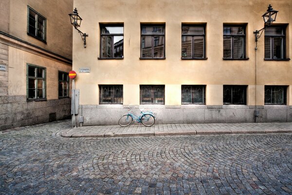 Architecture of old houses on deserted streets