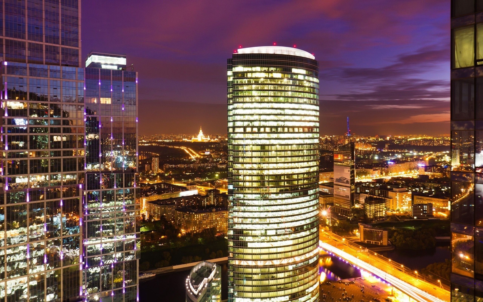 other city city cityscape urban architecture skyscraper downtown building dusk skyline travel modern business tower office evening illuminated financial finance street sky