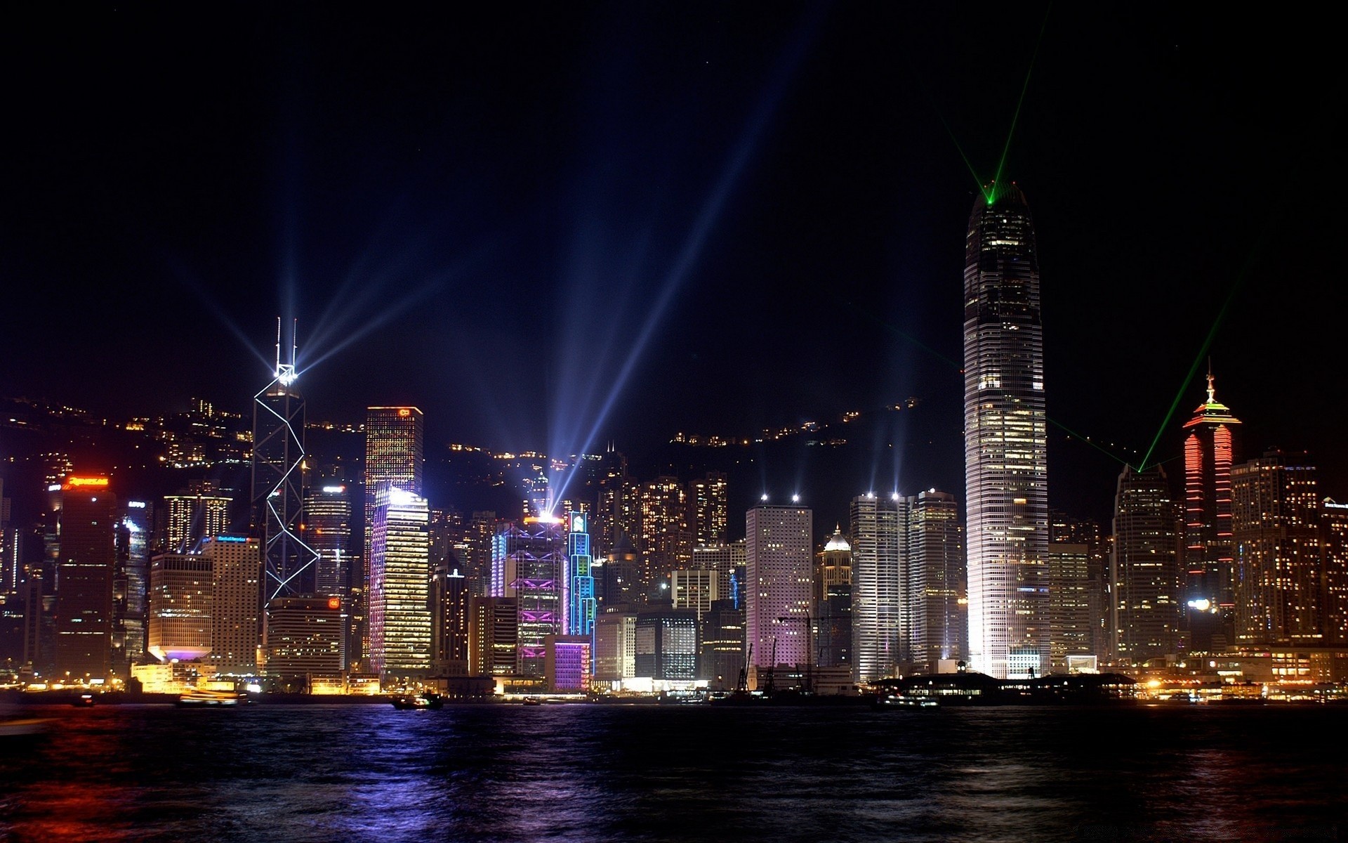 other city city building light architecture skyscraper cityscape river downtown urban bridge skyline tower landmark business travel illuminated evening reflection dusk water