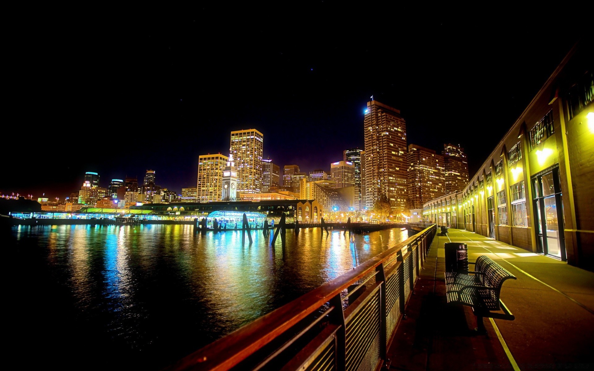 other city city architecture cityscape downtown building travel urban dusk skyline reflection bridge skyscraper water evening river sky sunset street light office