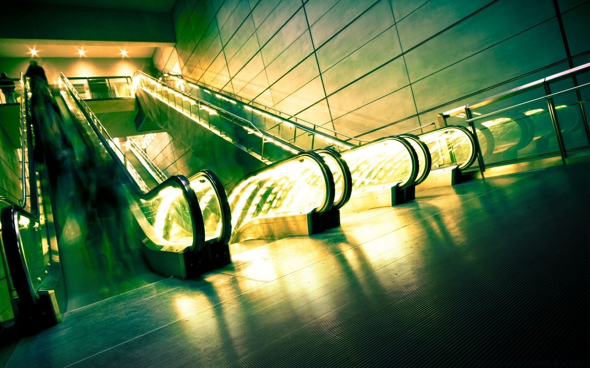 other city tube light blur tunnel city urban transportation system reflection street perspective architecture dark building airport fast