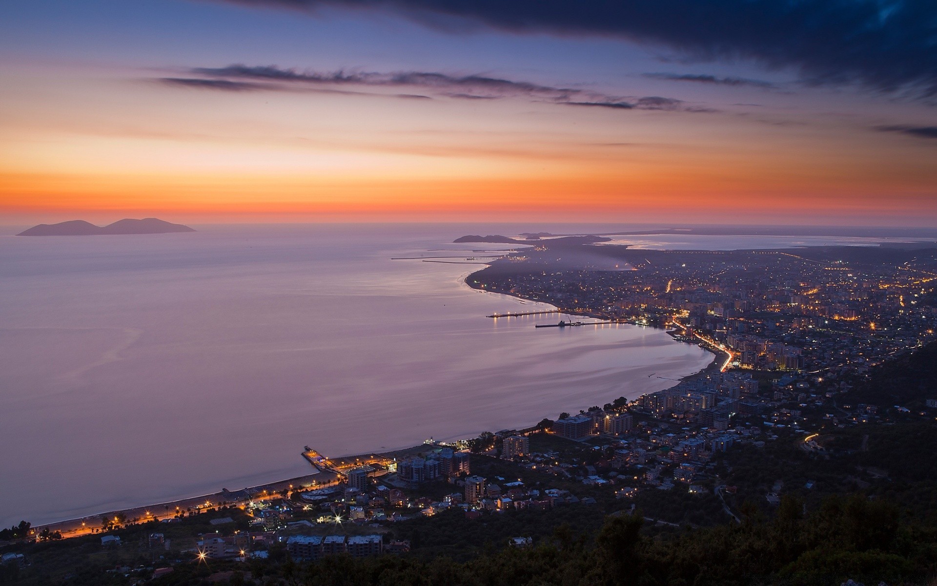 other city water sea sunset beach seashore ocean travel seascape landscape evening dawn sky dusk bay