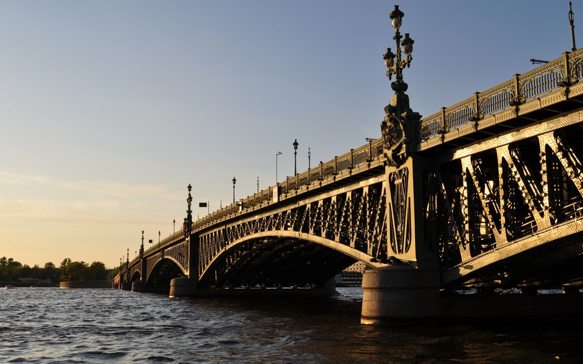 other city bridge water river travel transportation system connection outdoors architecture vehicle sky