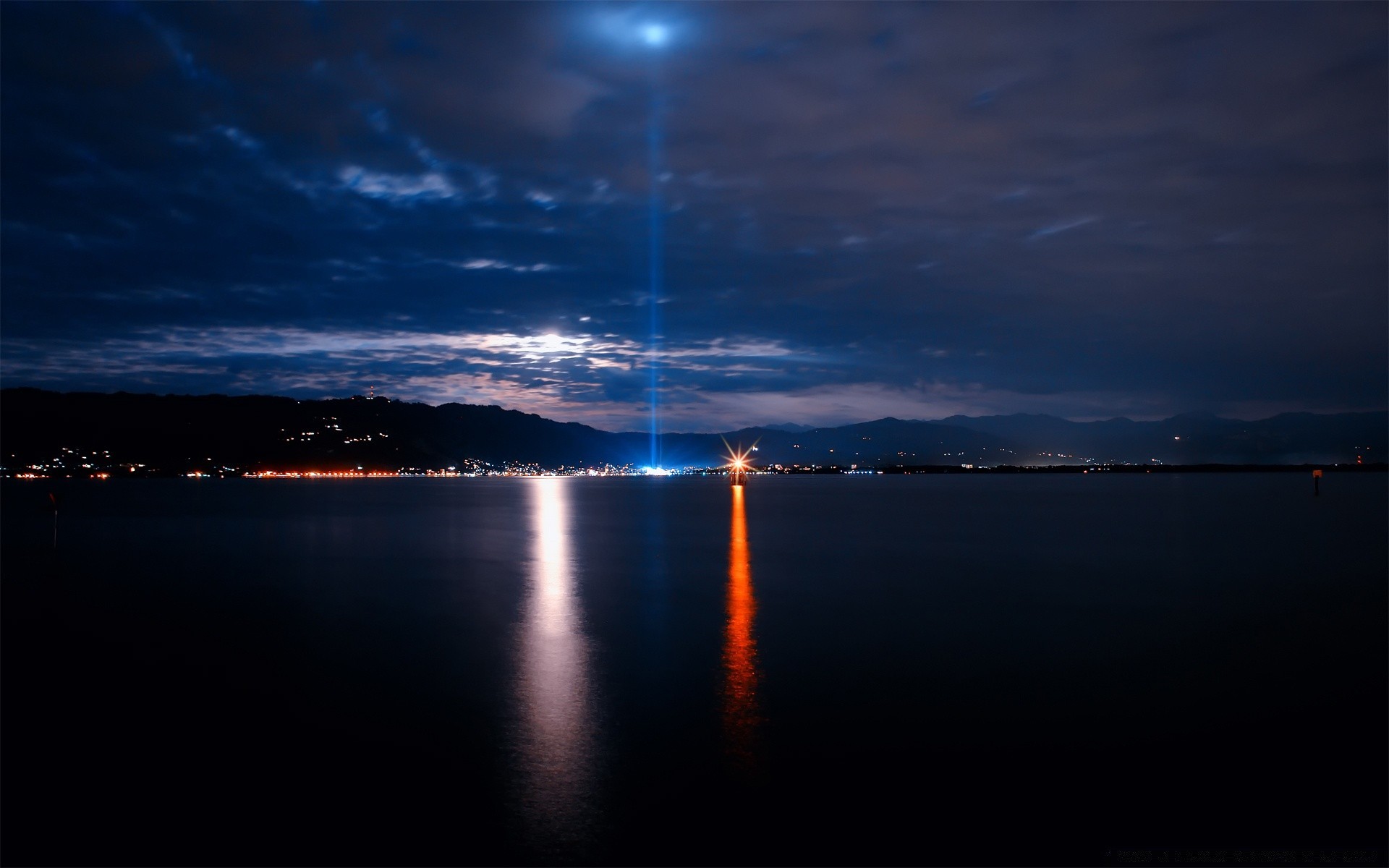 altre città tramonto acqua crepuscolo sera alba cielo luna sole mare riflessione