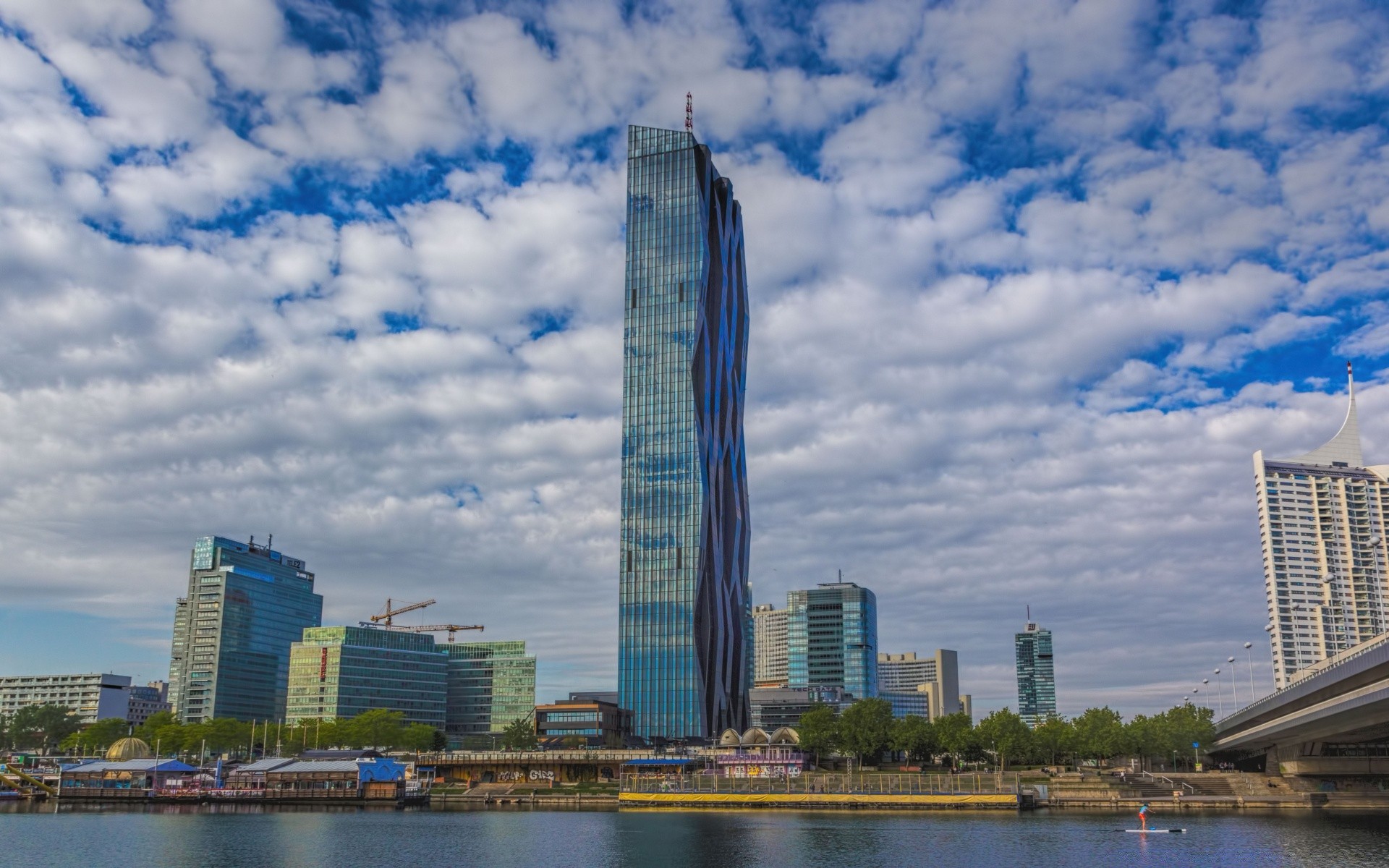 other city skyscraper architecture city office downtown skyline cityscape building water sky business modern finance travel reflection river waterfront urban tall