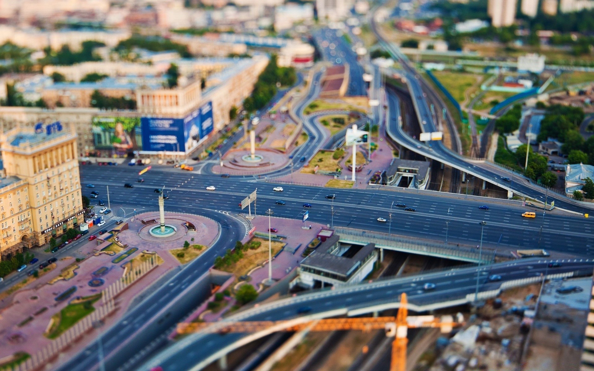 other city road traffic highway city travel aerial business modern transportation system urban street car expressway