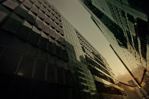 The architecture of the city. monochrome frame of buildings