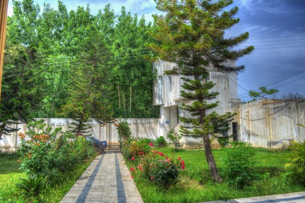 A mysterious path leads to the garden