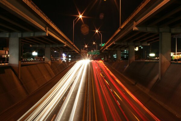 Autostrade di notte