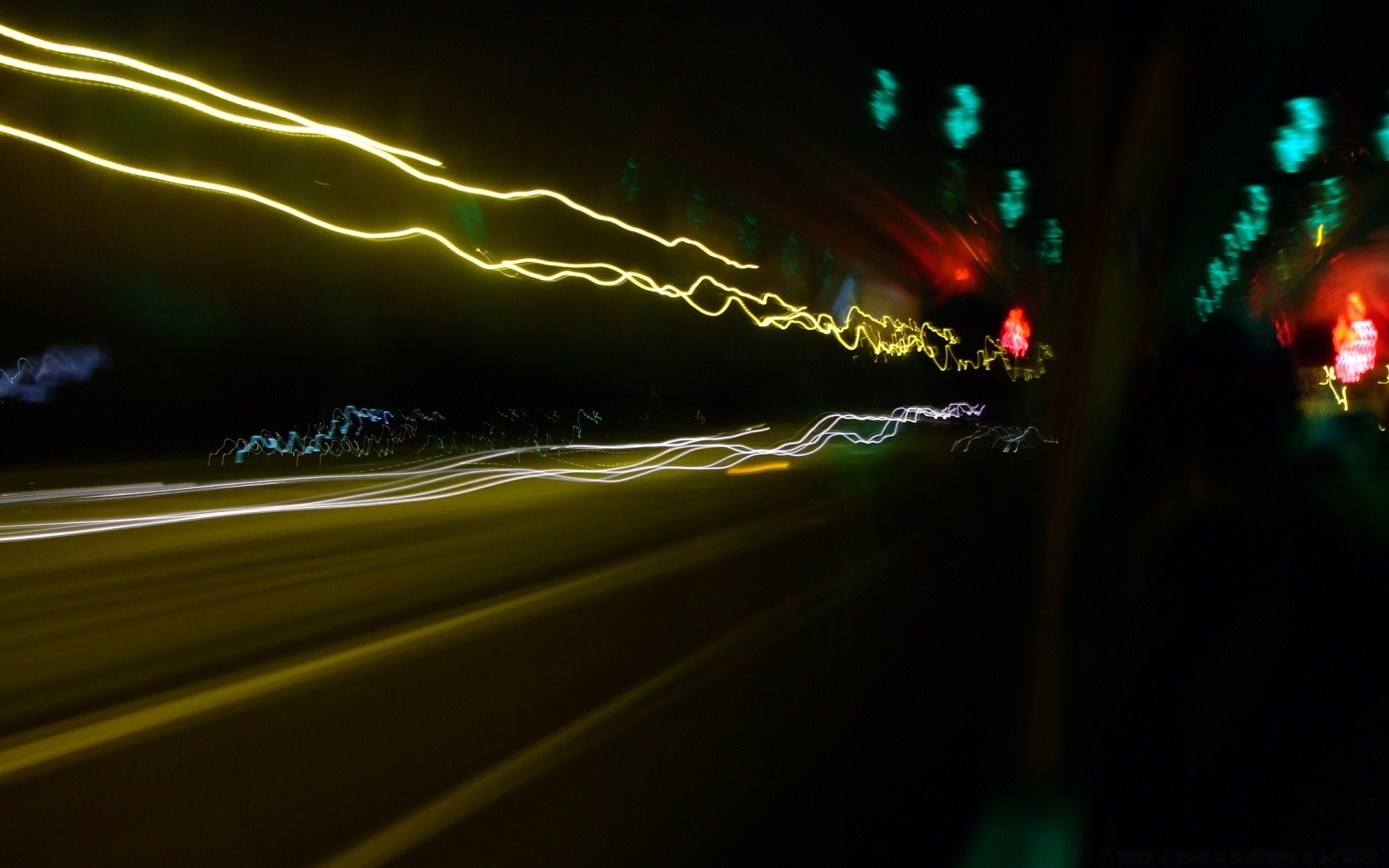 other city blur light motion evening abstract energy road highway travel