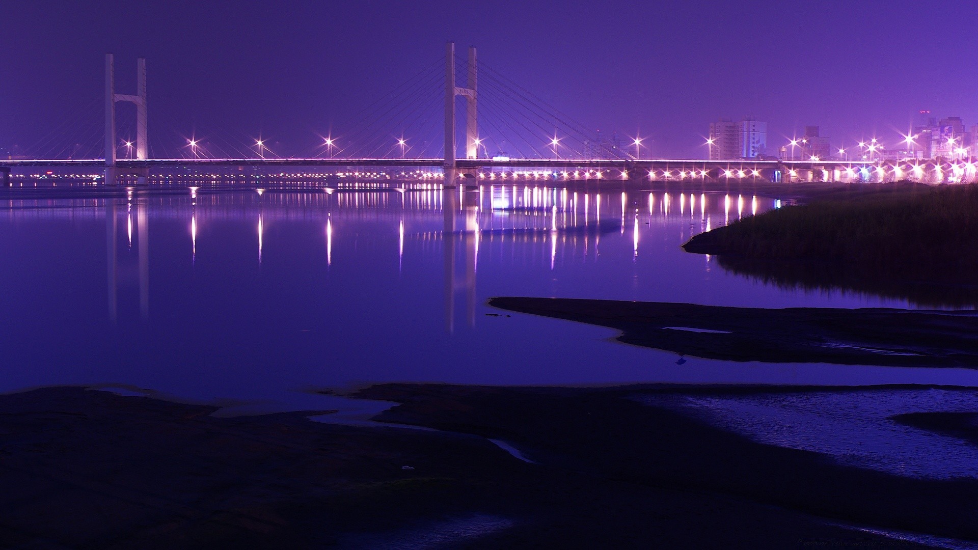 andere städte wasser abend sonnenuntergang dämmerung brücke meer dämmerung reflexion pier fluss licht transportsystem ozean reisen stadt himmel architektur