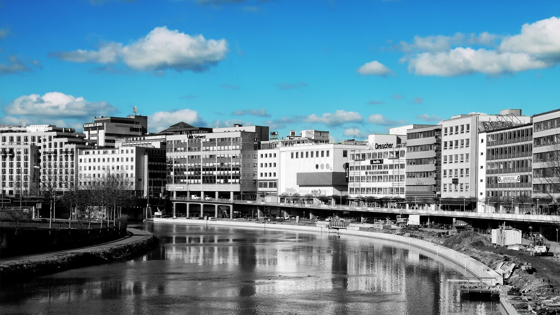 andere städte stadt wasser architektur haus fluss reflexion reisen himmel stadt städtisch stadt modern horizontal im freien haus promenade wohnung brücke spektakel