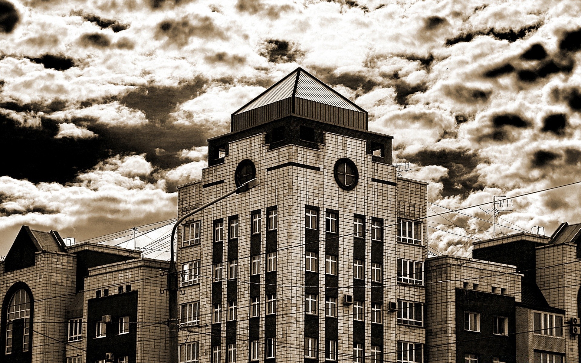 house and comfort architecture building city street old sky window urban house travel monochrome