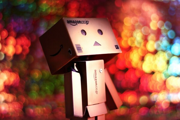 Christmas romantic evening for a robot