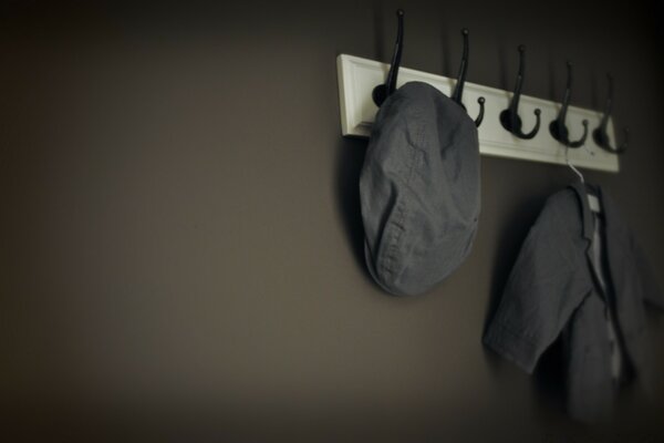 Grayness, hanger, clothes and wall