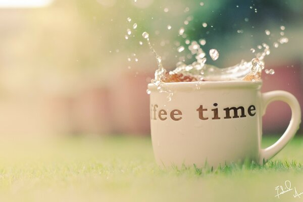 Time is running out, take a sip of coffee