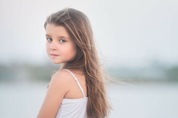 Portrait d un enfant, fille, femme