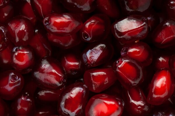 Sweet delicious pomegranate seeds