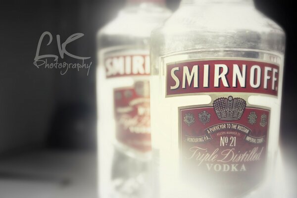 Advertising of the alcoholic beverage smirnoff