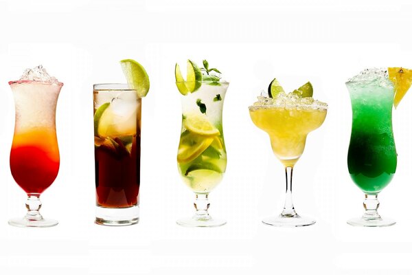 Types de cocktails et de verres