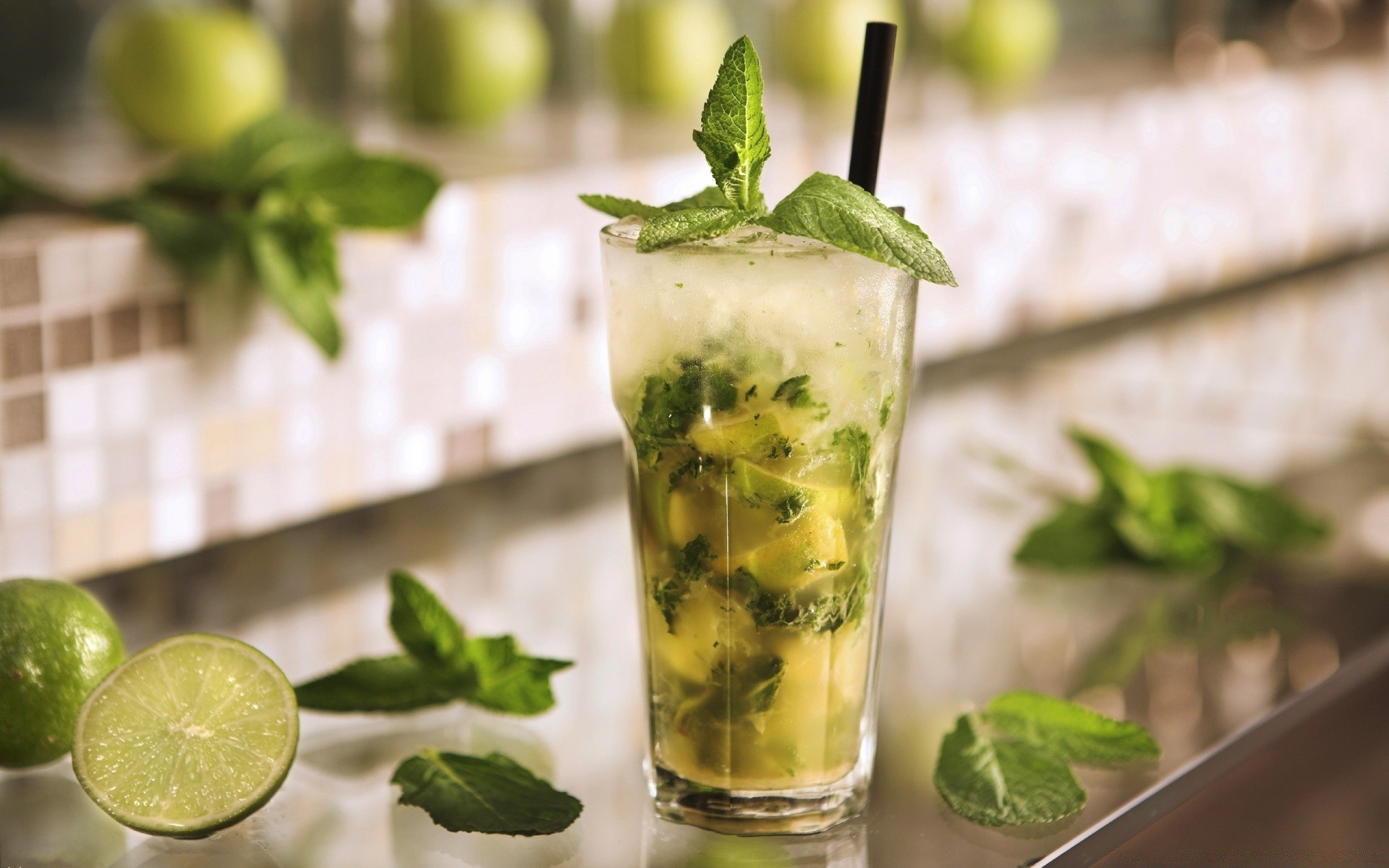 bebidas menta hoja beber vidrio fruta comida jugo hielo tropical cóctel verano frío