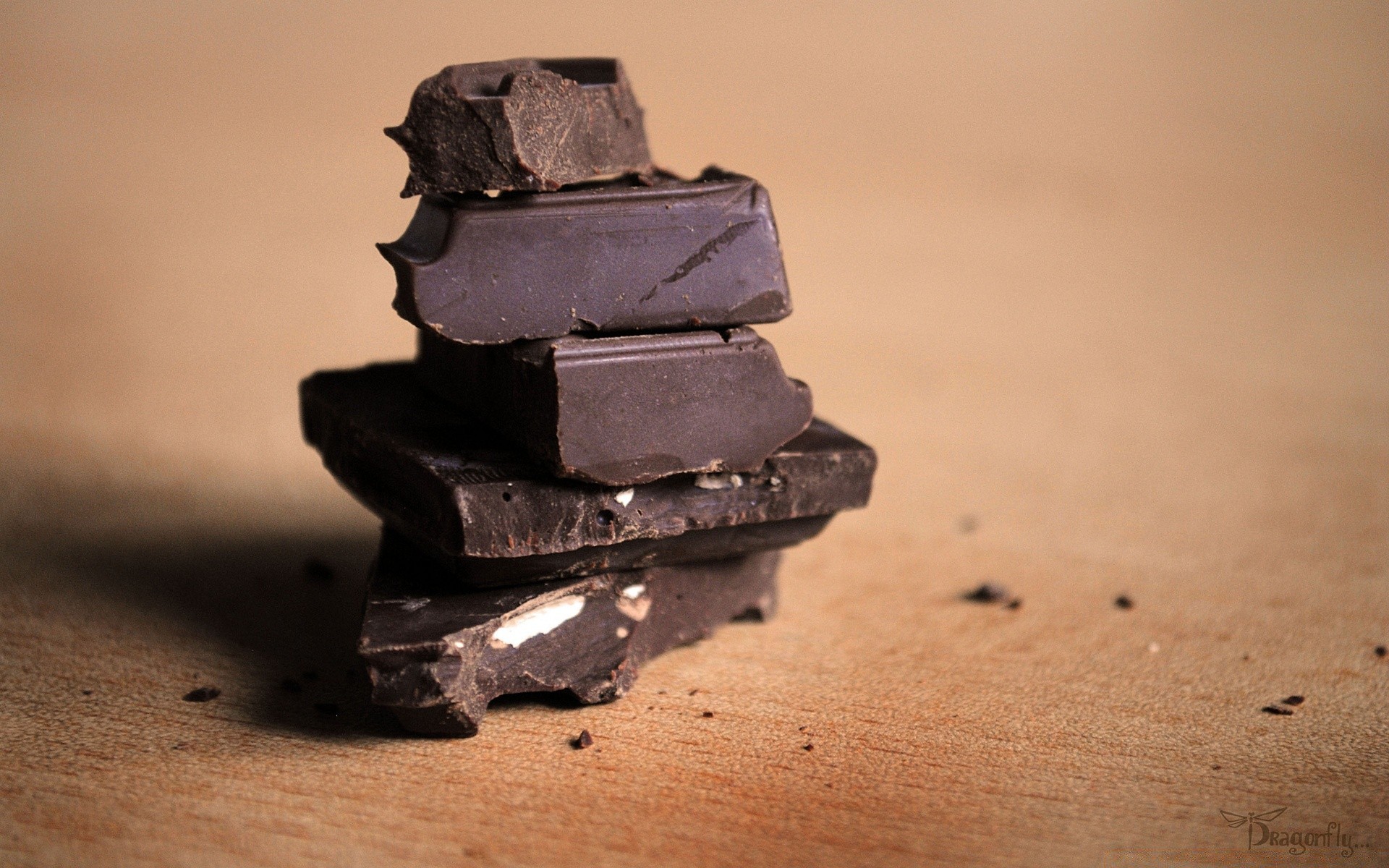 десерты шоколад натюрморт еда темный конфеты сахар размытость сломанный