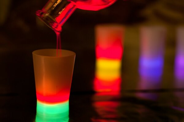 Boissons juteuses lumineuses pour Noël