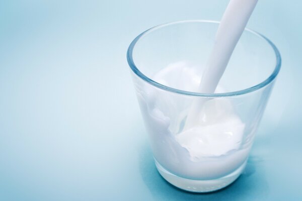 Milk in glass background