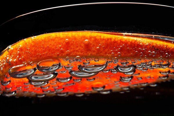 Light drops of water close-up