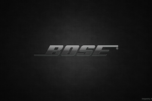 Business logo on a black background