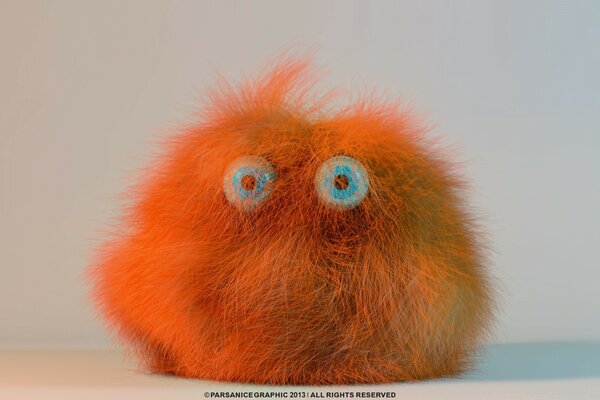 Wool soft red toy