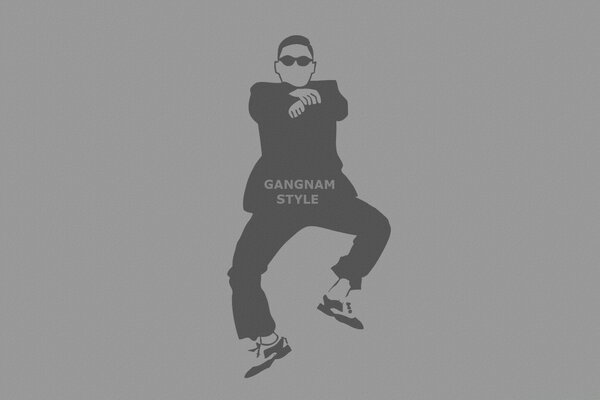 Gangam style dance drawing