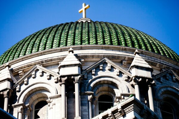 The dome of the Christian church photo