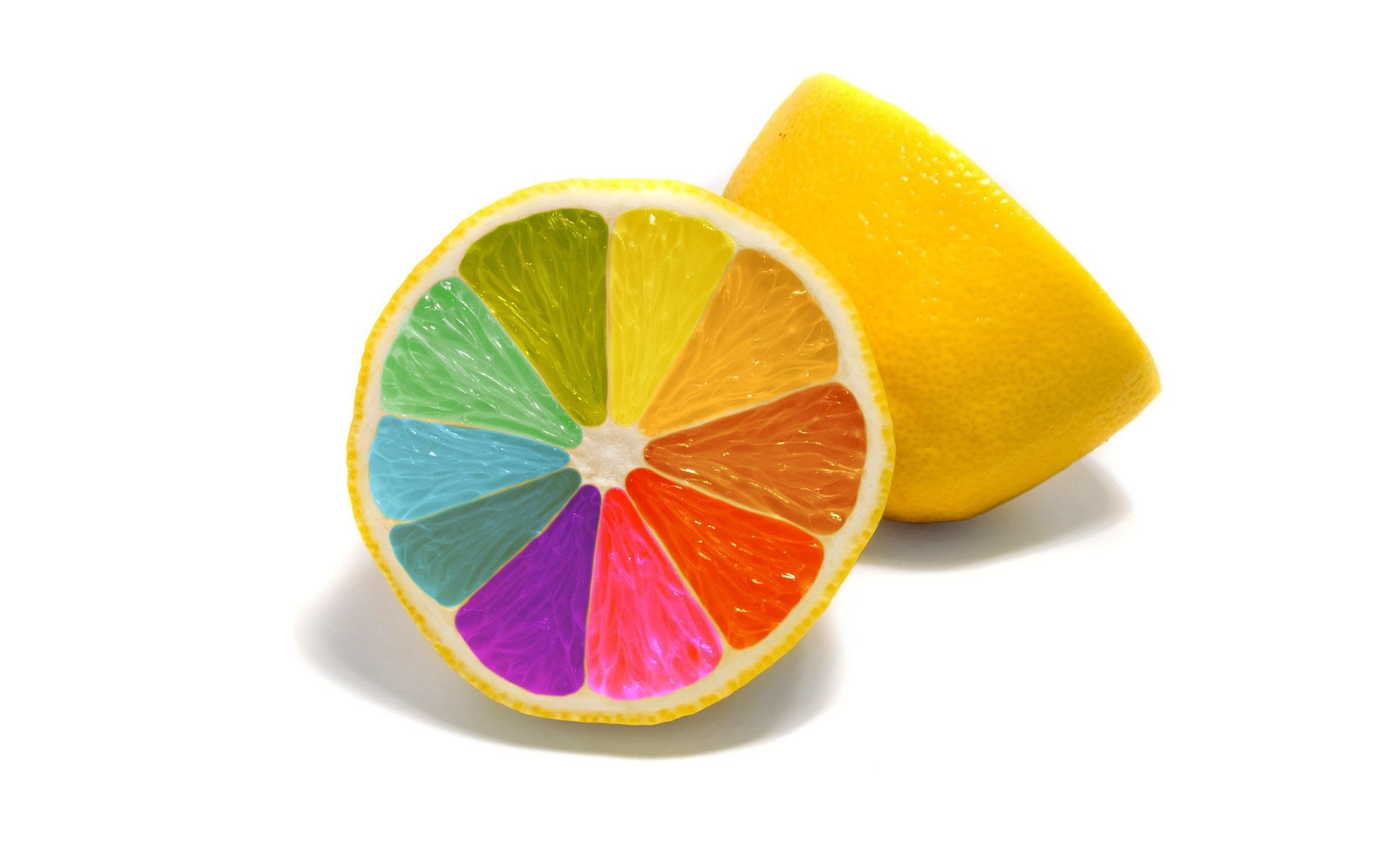 bright colors fruit juicy tropical juice slice food health isolated lemon