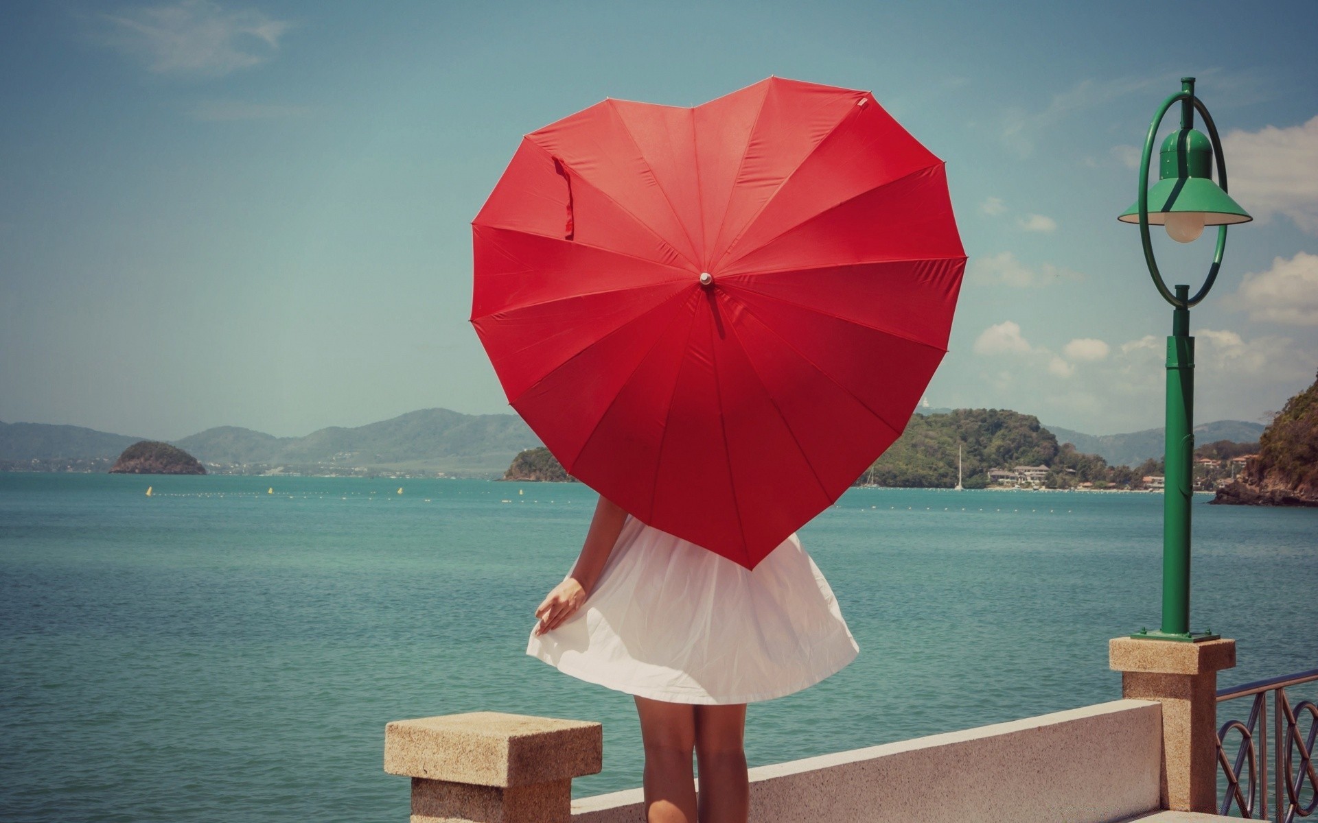 the other girls sea water seashore beach sky travel ocean umbrella summer vacation nature outdoors