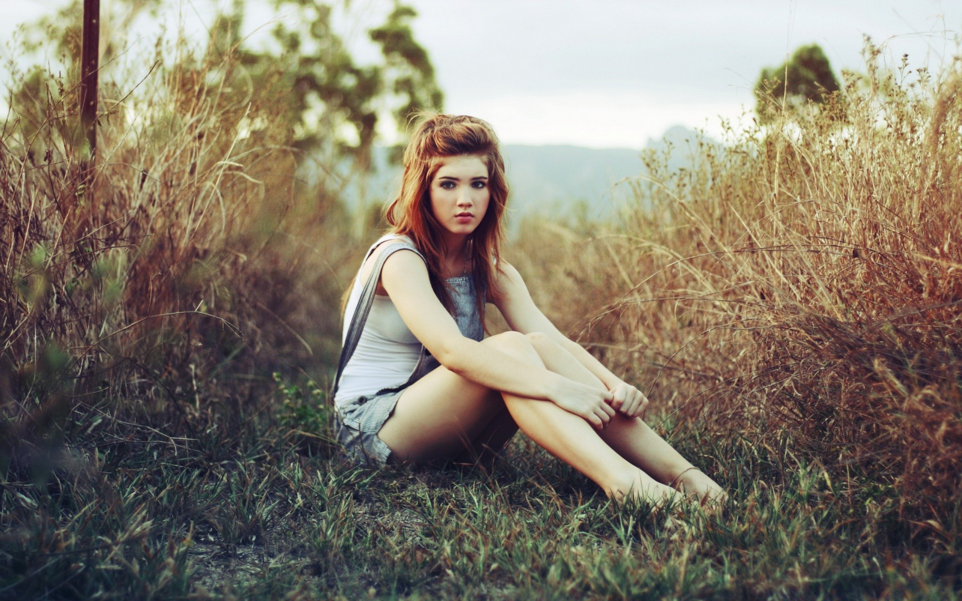 the other girls nature grass outdoors beautiful summer girl field park relaxation tree leisure fall fair weather hayfield woman portrait wood young landscape outside