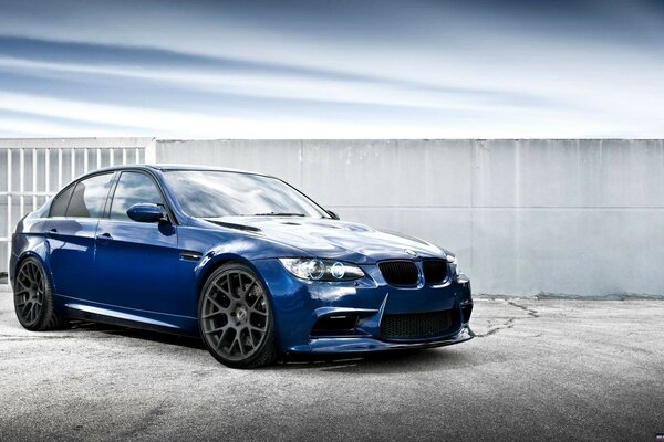 Dark Blue BMW Sports car