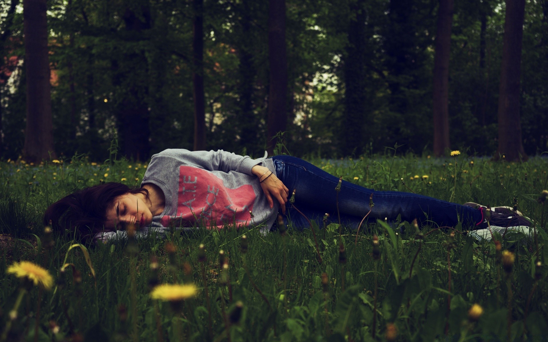 altre ragazze da solo adulto all aperto parco ragazza albero legno erba paesaggio luce del giorno donna natura