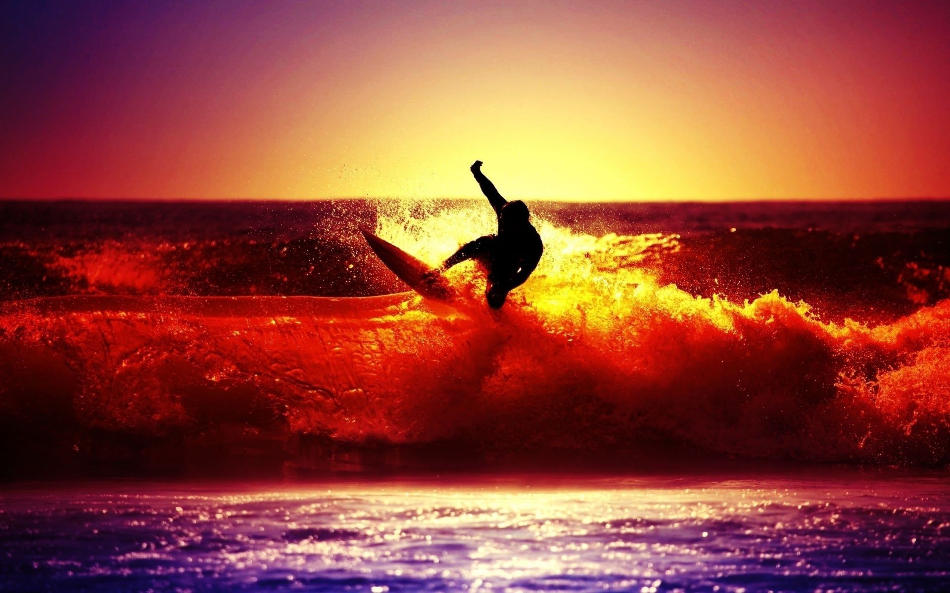 mare e oceano tramonto alba acqua crepuscolo mare oceano sera spiaggia sole cielo sagoma surf