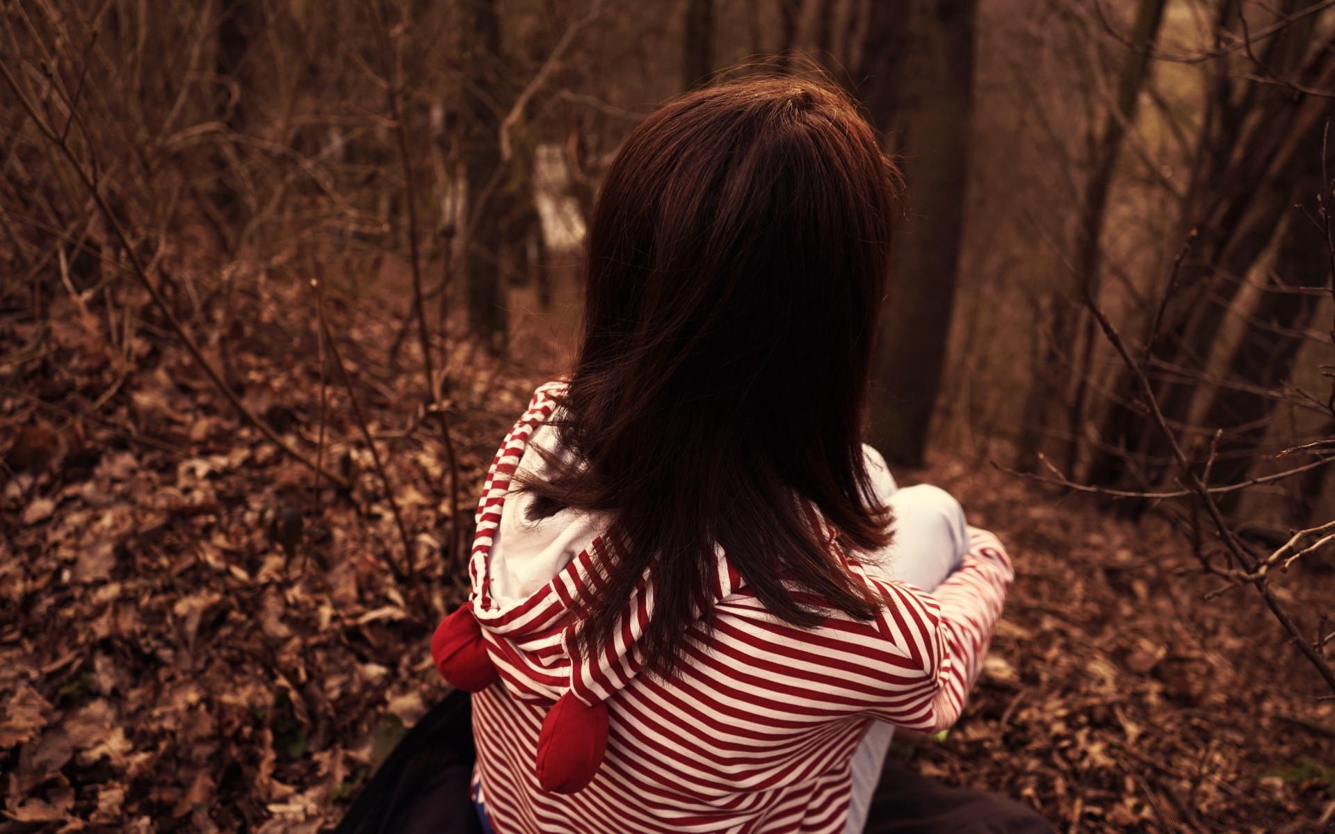 autre fille fille automne portrait nature bois femme un arbre parc à l extérieur modèle mode