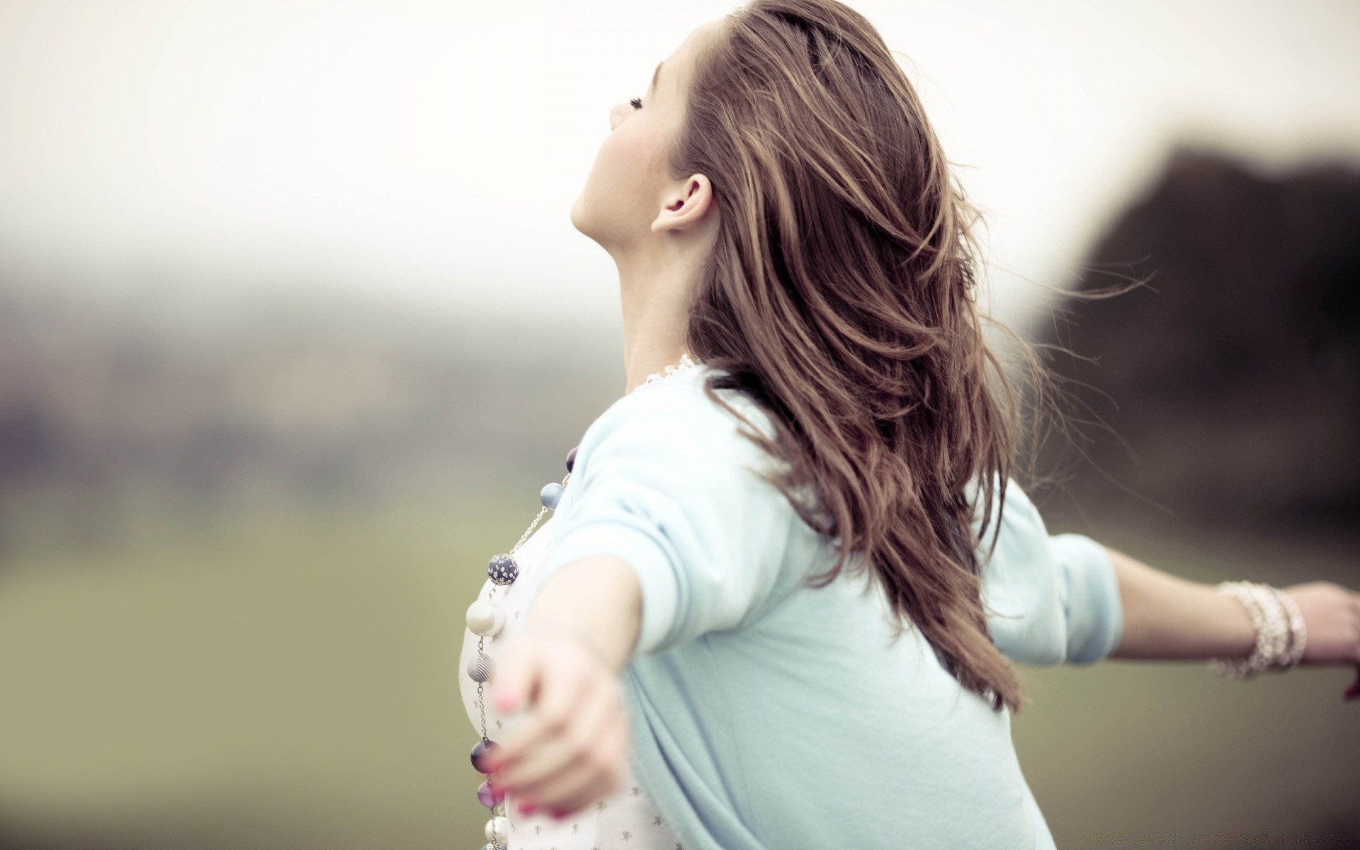 the other girls woman girl nature portrait child outdoors summer fair weather one blur cute