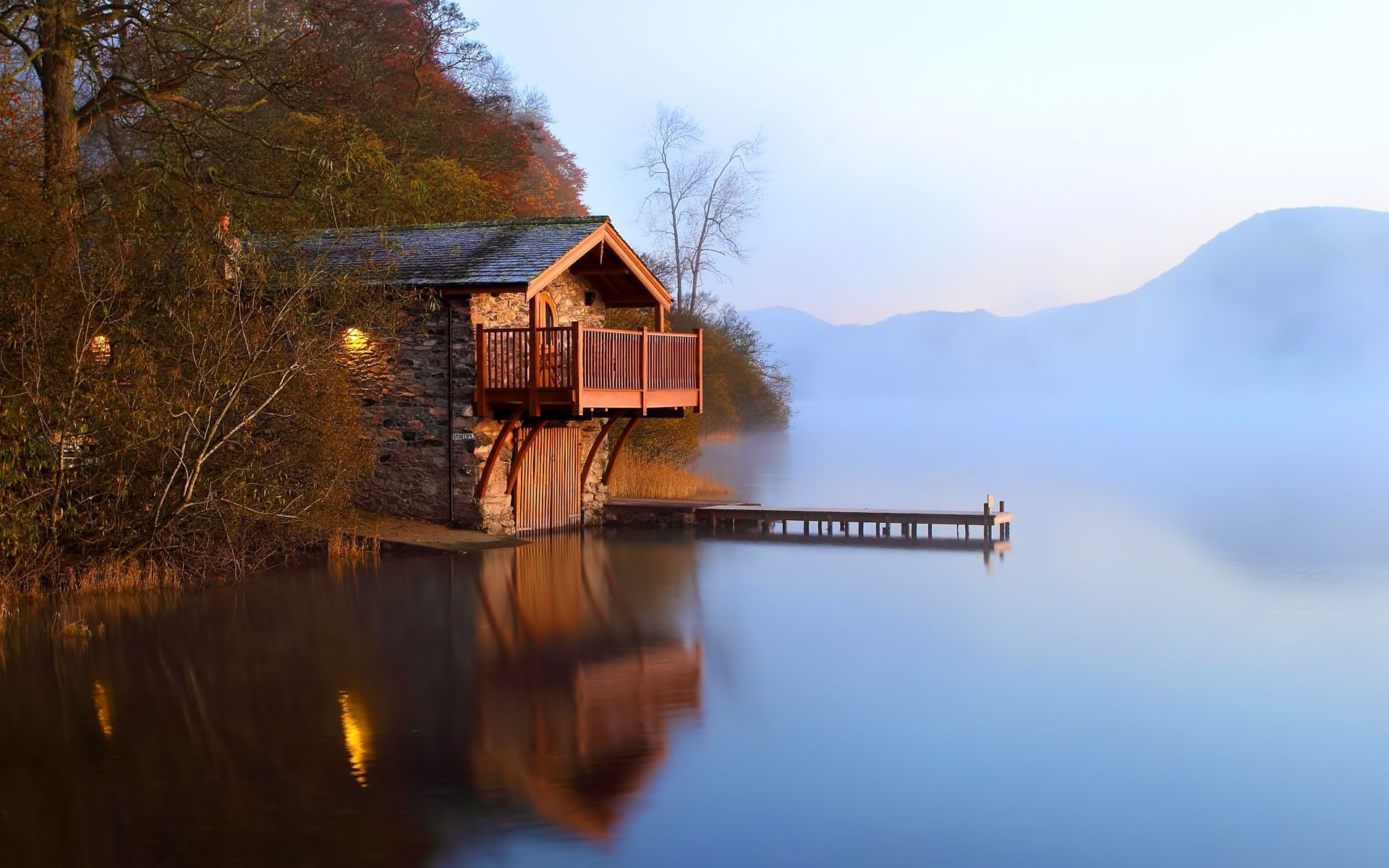 tramonto e alba acqua paesaggio lago legno riflessione fiume casa ponte inverno albero