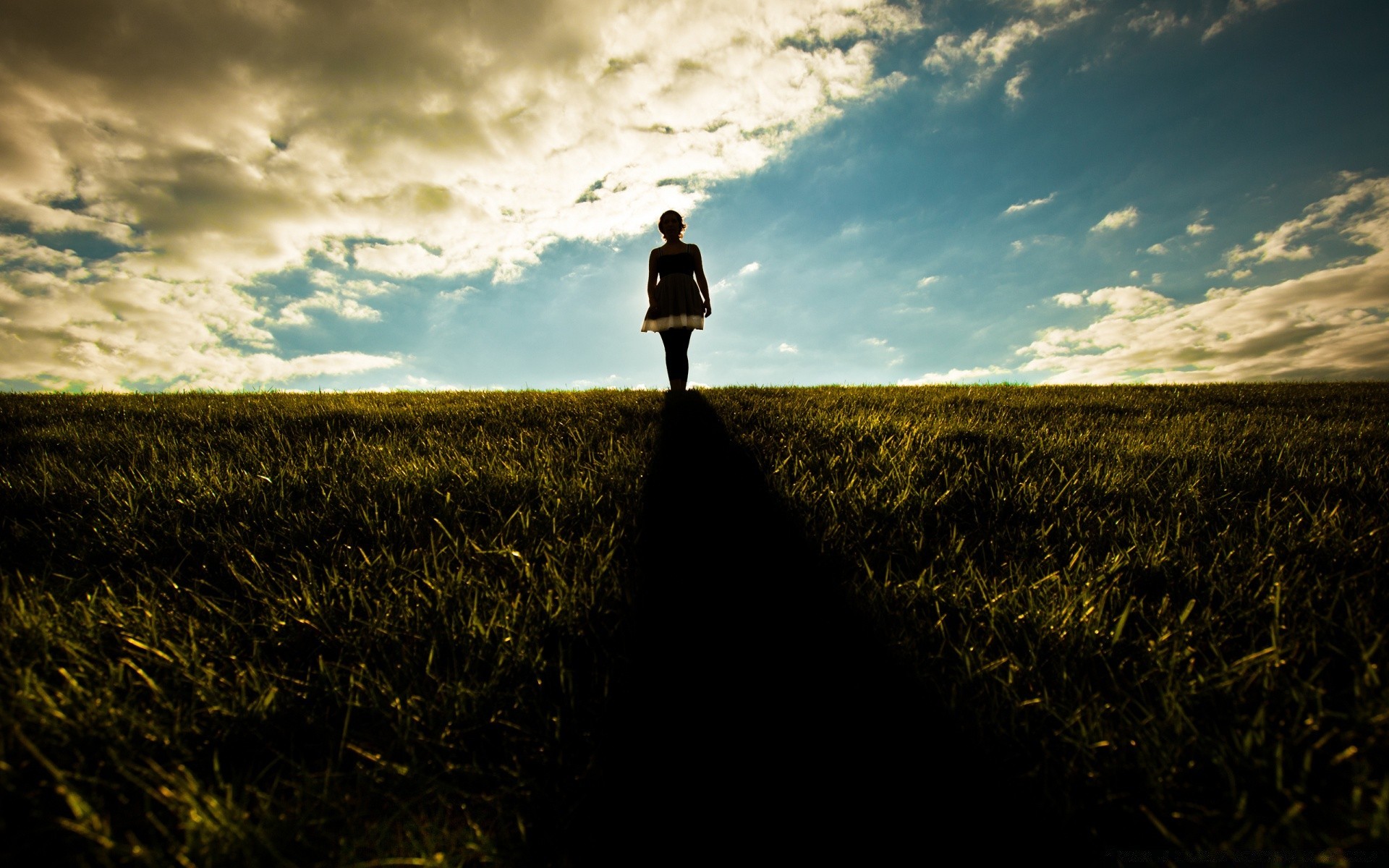 the other girls sunset landscape sky dawn cropland wheat evening field light cereal sun dusk farm monochrome agriculture backlit outdoors crop