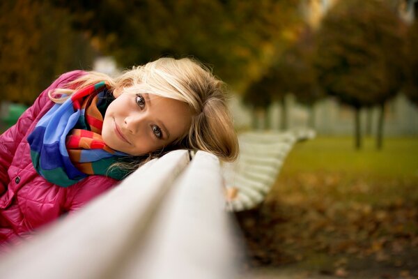 Girl outdoors in autumn