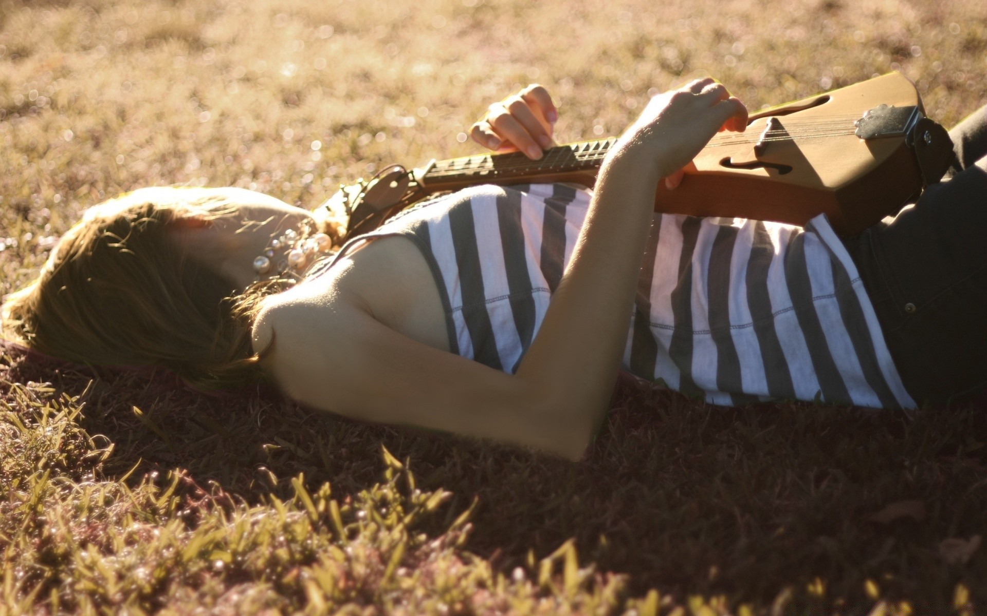 the other girls grass outdoors one adult woman reclining park fair weather girl nature leisure landscape