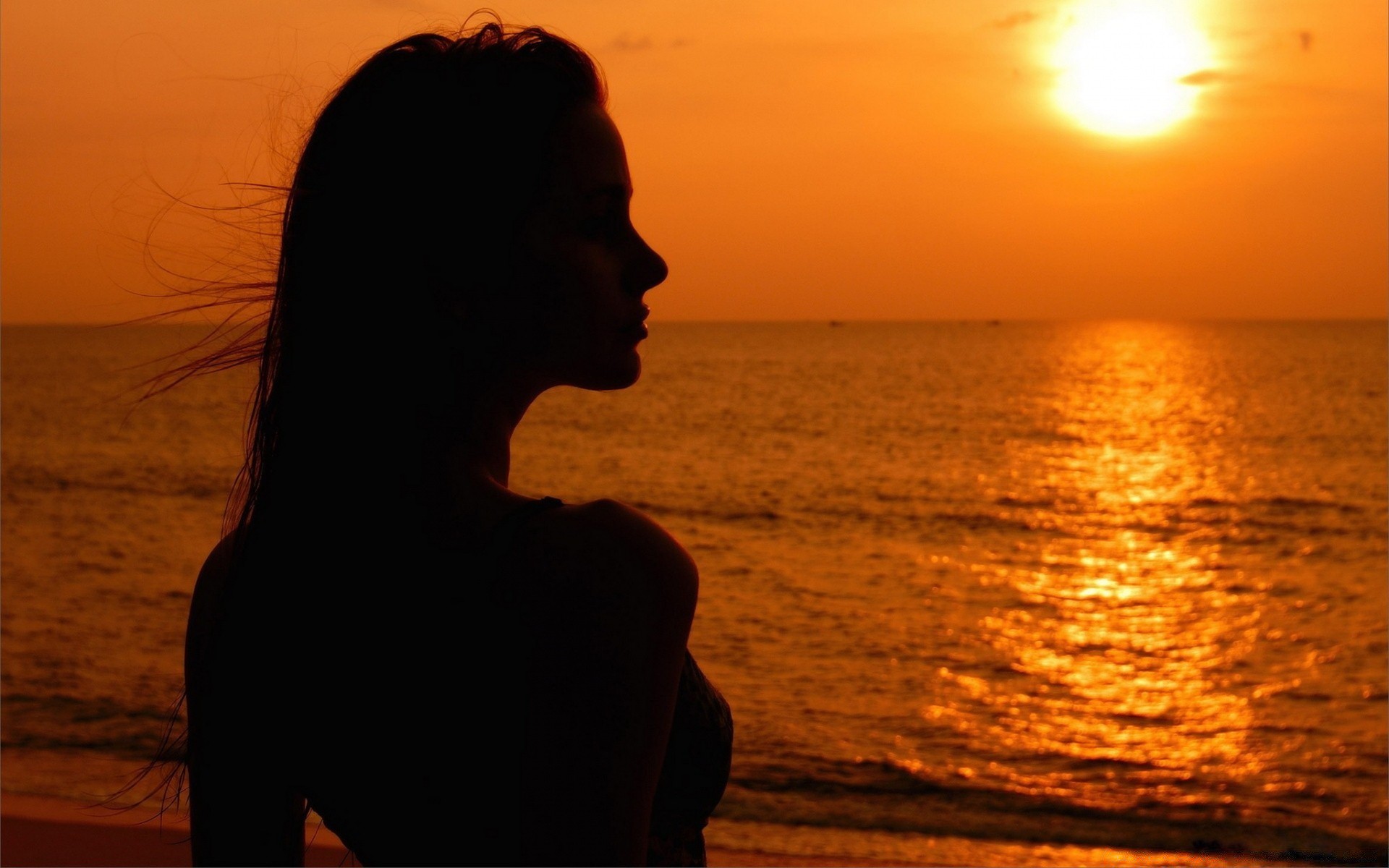 the other girls sunset beach sun sea ocean dawn backlit water evening dusk silhouette seashore fair weather sky seascape landscape light wave sand